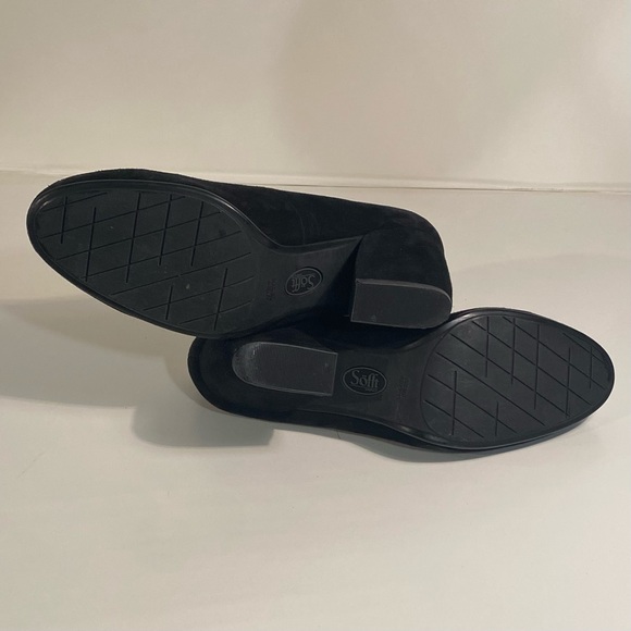 Softt Medina Black Suede Pumps Size 9.5 - Picture 8 of 10